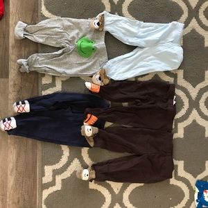 Lot of 5 pairs baby boy bottoms-size 6 months